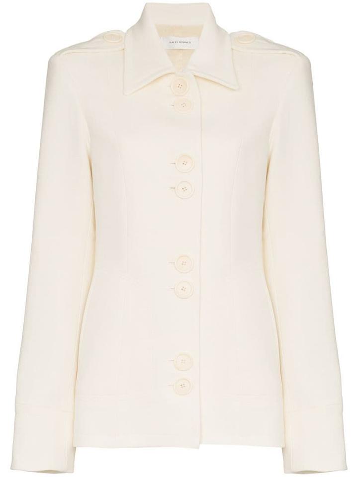 Wales Bonner Single-breasted Fitted Jacket - White