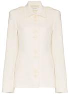 Wales Bonner Single-breasted Fitted Jacket - White
