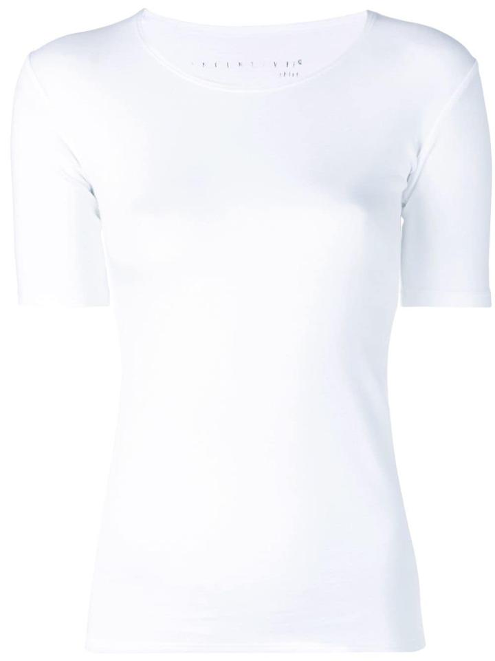 Incentive! Cashmere Round Neck T-shirt - White