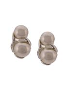 Sophie Buhai Double Pearl Earrings - Silver