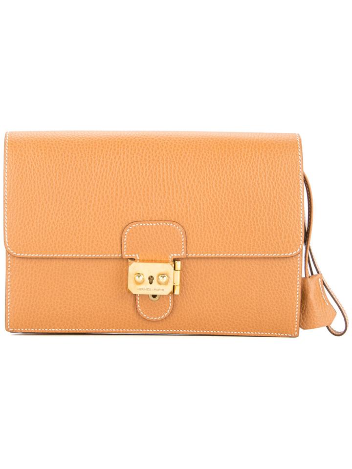 Hermès Vintage Jet Pochette Clutch Bag - Brown