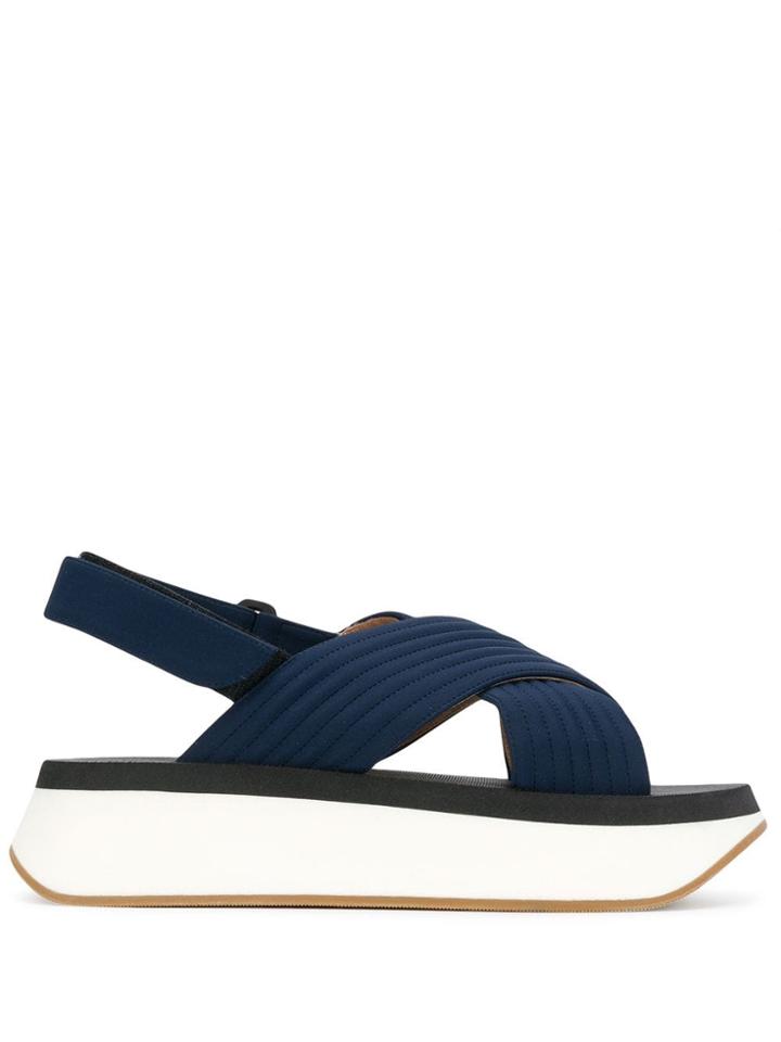 Marni Platform Slides - Blue