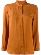 A.p.c. Striped Jacquard Shirt - Brown