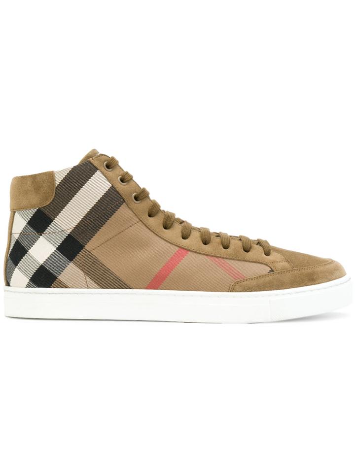 Burberry Olive Sneakers - Nude & Neutrals