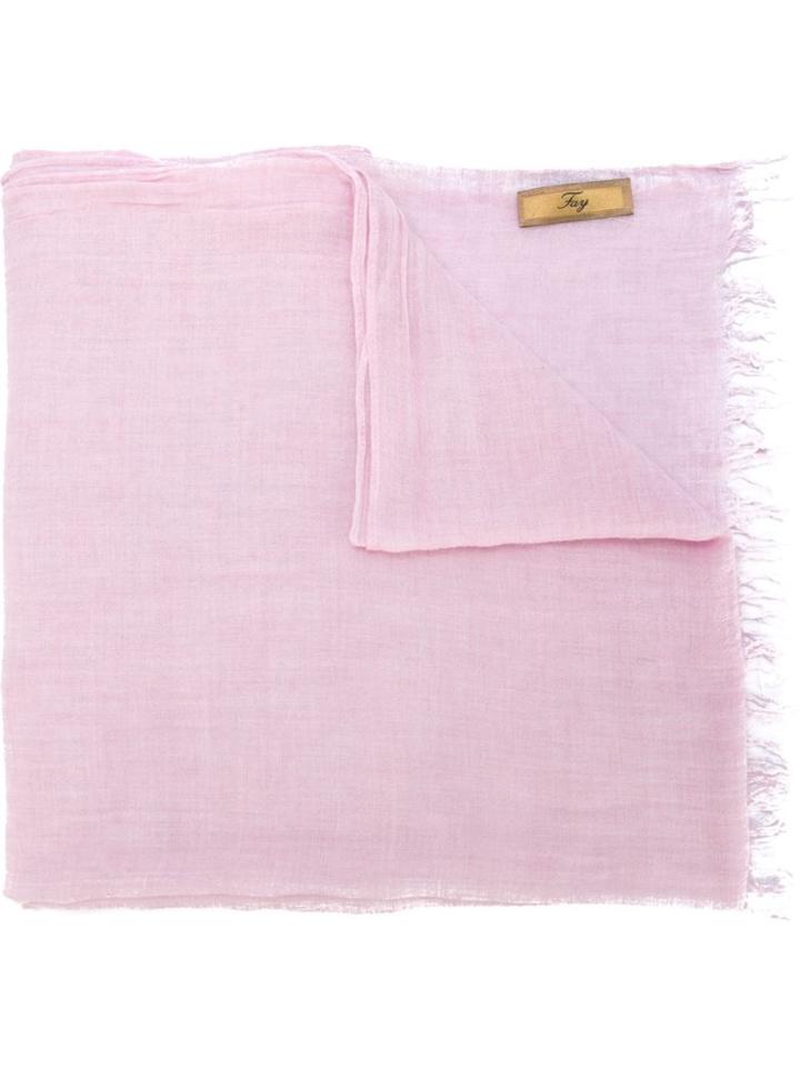 Fay Fringe Scarf, Women's, Pink/purple, Viscose/cashmere