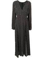 Andamane Polka Dot Maxi Dress - Black