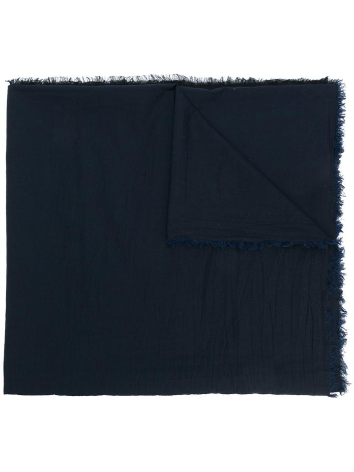 Uma Wang Frayed Scarf - Blue