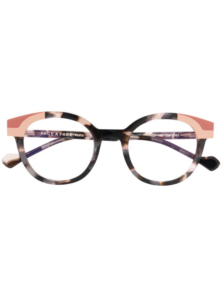 Face À Face Modified Cat-eye Glasses - Brown