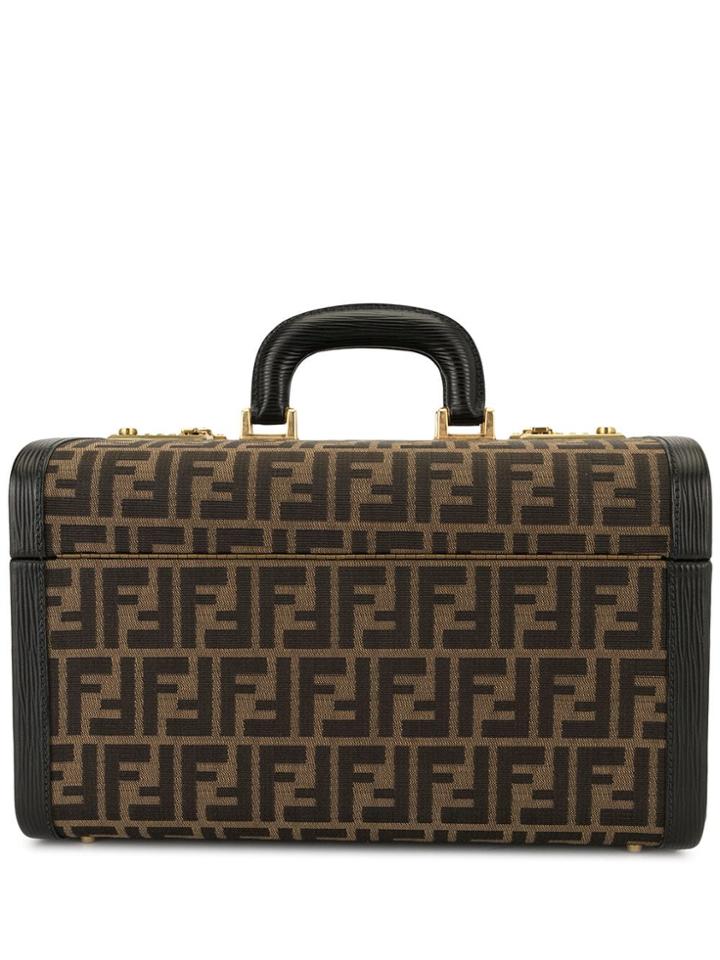 Fendi Pre-owned Zucca Pattern Cosmetic Bag - Brown