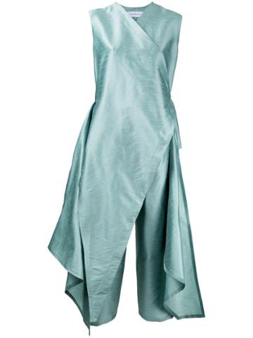 Bintthani - Wrap Jumpsuit - Women - Silk - M, Green, Silk