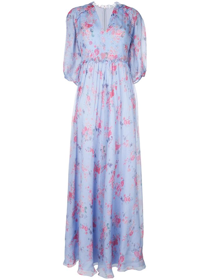 Vilshenko Long Ariana Dress - Blue