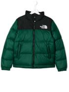 The North Face Kids Teen Colour-block Puffer Jacket - Green