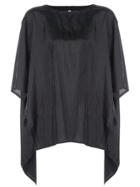 The Celect Oversized Asymmetric T-shirt - Black