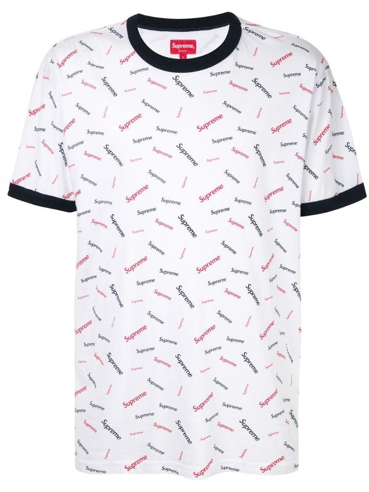 Supreme Scatter Ringer T-shirt - White