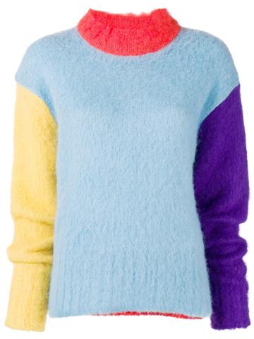 Neul Oversized Colour Block Sweater - Blue