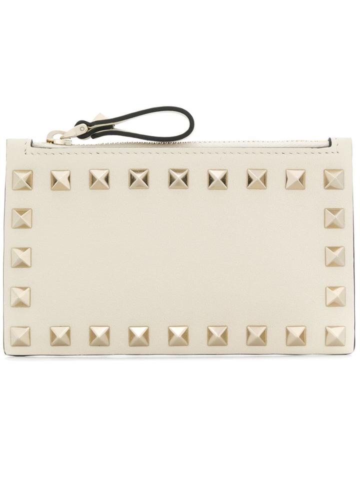 Valentino Valentino Garavani Rockstud Coin Purse - Neutrals