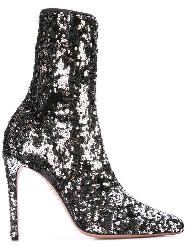 Aquazzura Aquazzura Ctehigb0paiccc Silver Artificial->acetate - Grey