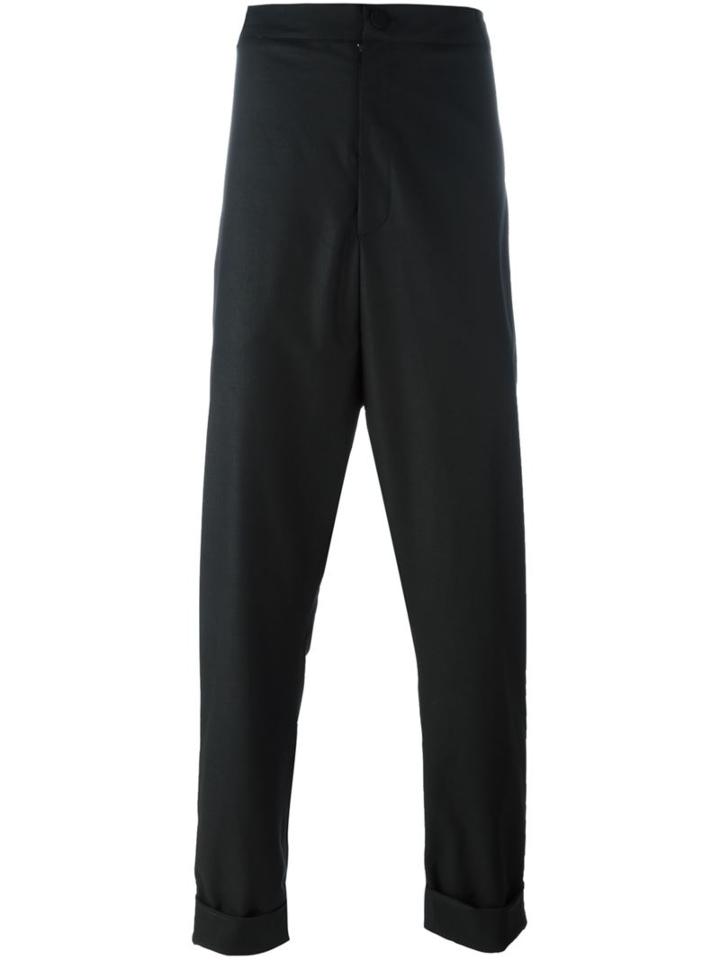 Alchemy Tailored Drop-crotch Trousers, Men's, Size: Small, Black, Cotton