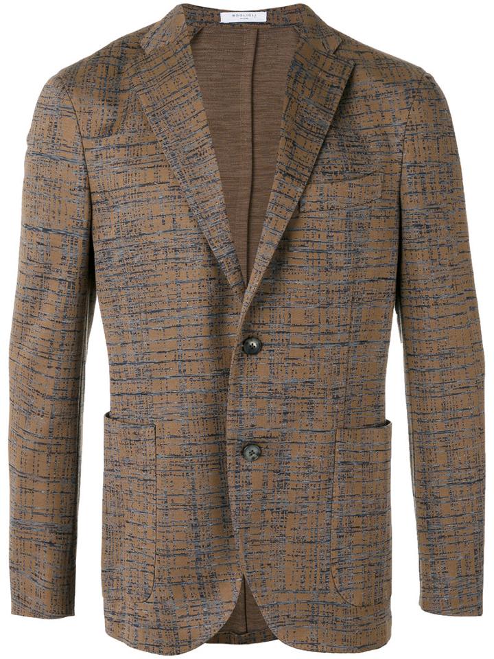 Boglioli - Woven Blazer - Men - Cotton/polyester/acetate/cupro - 48, Brown, Cotton/polyester/acetate/cupro