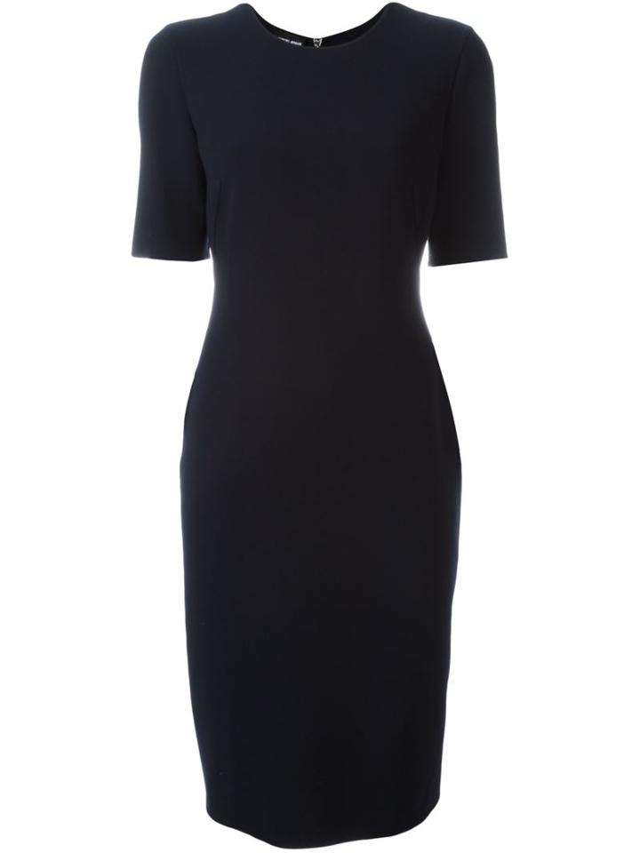 Giorgio Armani Zipped Back Mid Dress