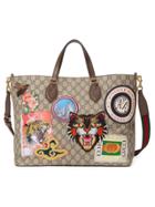 Gucci Gucci Courrier Soft Gg Supreme Tote - Neutrals