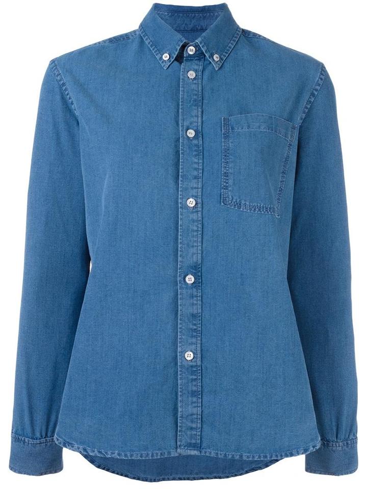 A.p.c. Denim Shirt, Women's, Size: 40, Blue, Cotton