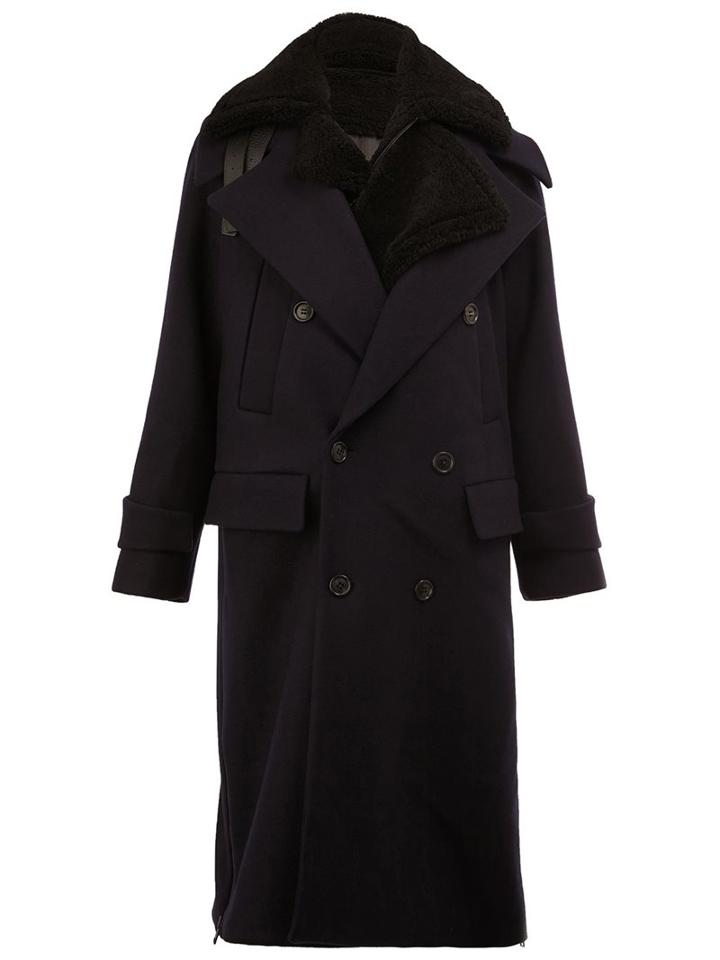 Juun.j Contrast Collar Coat