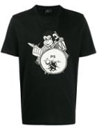 Ps Paul Smith Monkey T-shirt - Black