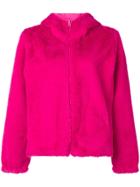 P.a.r.o.s.h. Faux Fur Hooded Jacket - Pink