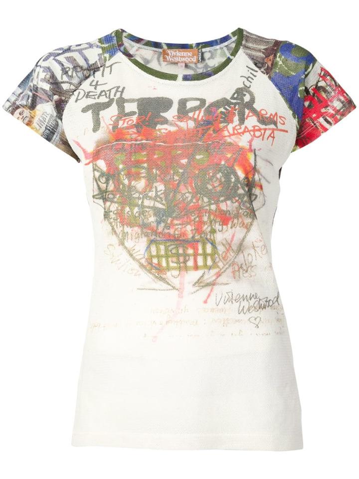 Vivienne Westwood Terror Print T-shirt - Neutrals