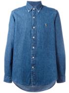 Polo Ralph Lauren Button-down Denim Shirt, Men's, Size: Medium, Blue, Cotton
