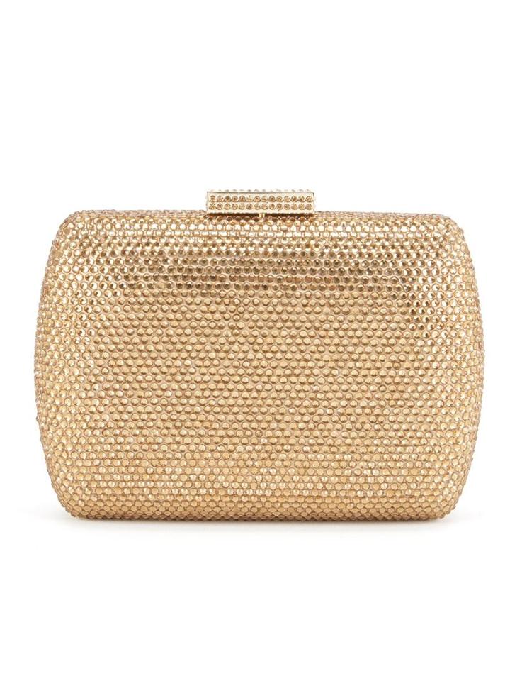 Serpui Chain Strap Clutch, Grey, Crystal