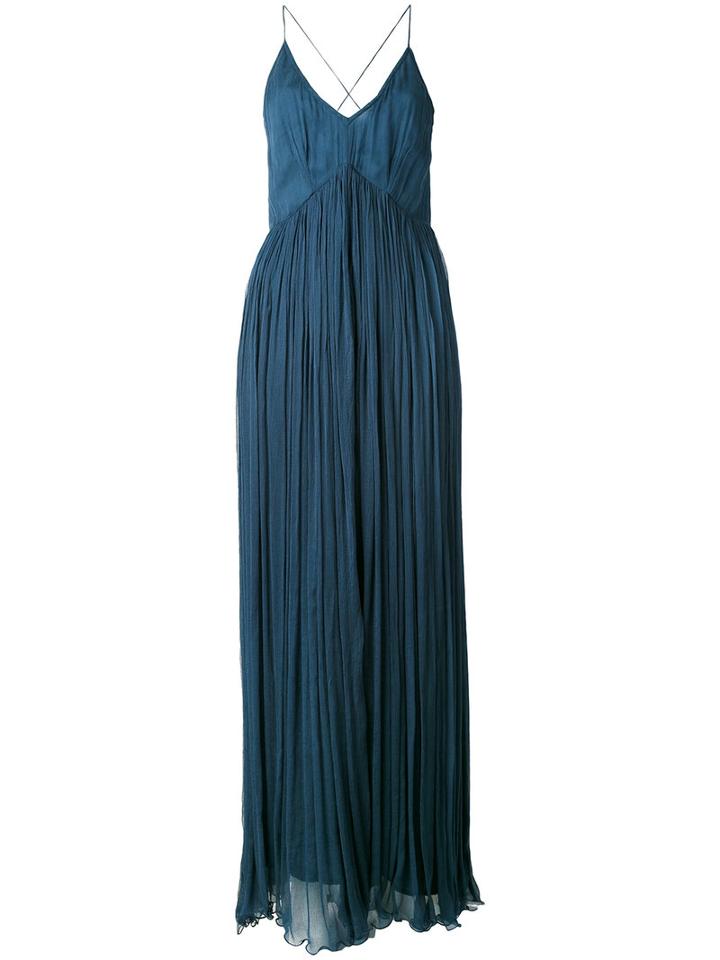 Mes Demoiselles - Shift Maxi Dress - Women - Viscose - 38, Blue, Viscose