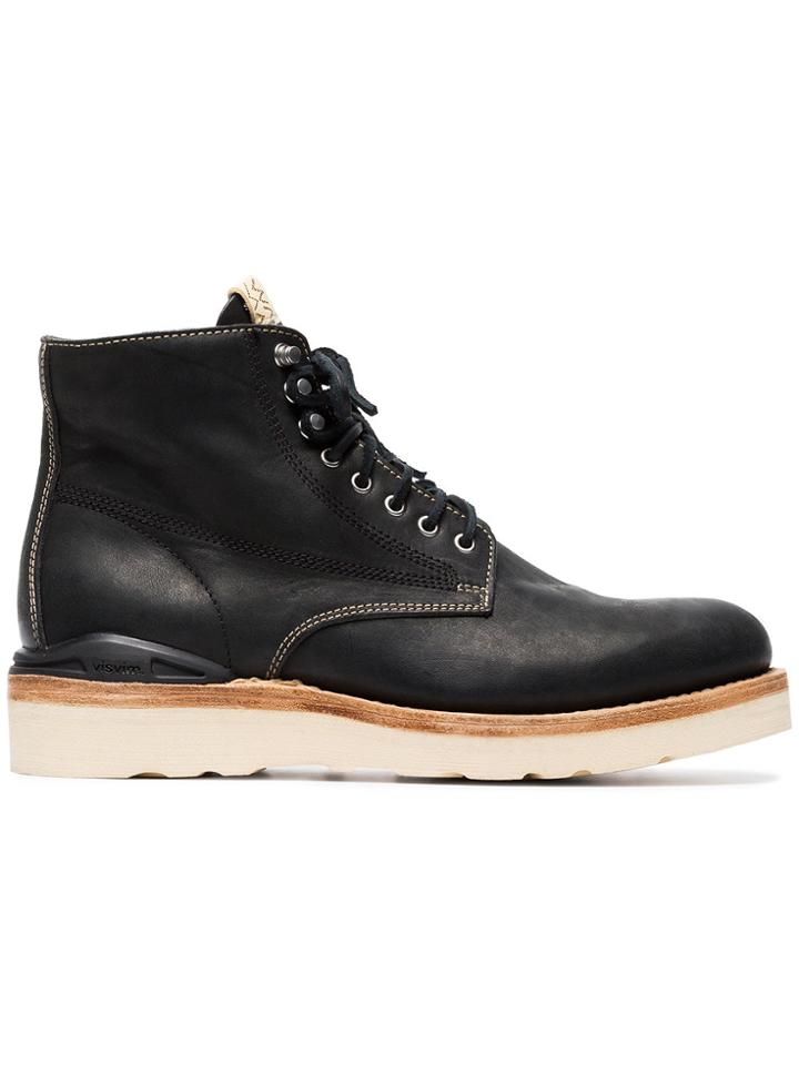 Visvim Black Virgil Folk Horsehide Boots