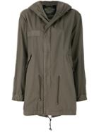 Mr & Mrs Italy Patched Midi Parka - Green