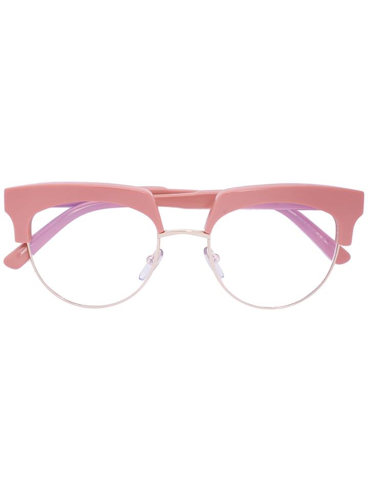 Marni Eyewear Cat Eye Glasses - Pink & Purple