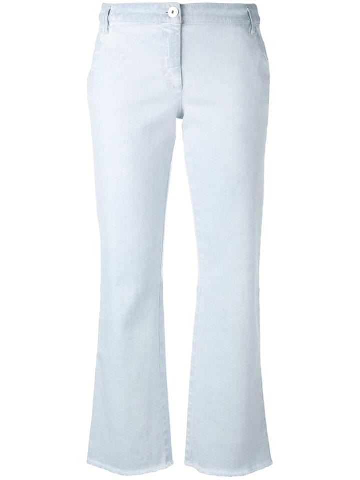 Dorothee Schumacher Cropped Bootcut Jeans - Blue
