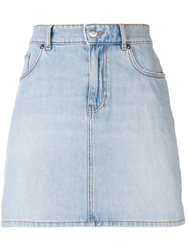 Ganni Mini Denim Skirt - Blue