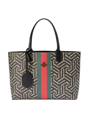 Gucci Gg Caleido Web Tote - Black