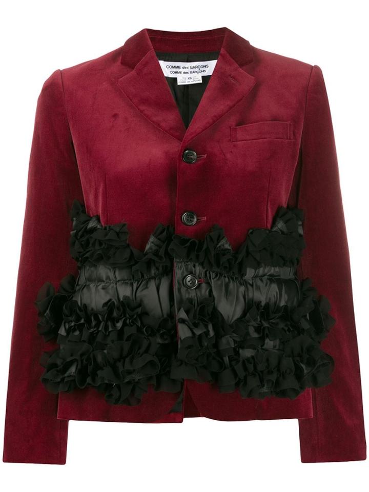 Comme Des Garçons Comme Des Garçons Frilled Panel Single-breasted
