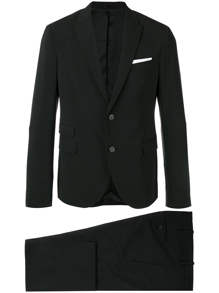 Two Button Suit - Men - Cotton/polyester/viscose - 52, Black, Cotton/polyester/viscose, Neil Barrett
