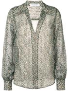 Philosophy Di Lorenzo Serafini Leopard Print Blouse - Brown