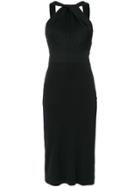 Tufi Duek Twisted Detail Midi Dress - Black