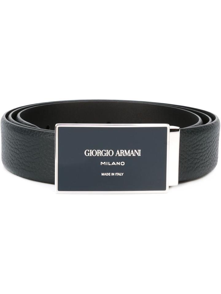 Giorgio Armani Logo Plaque Belt