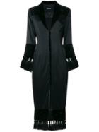 Parlor Fitted Waist Cardi-coat - Black