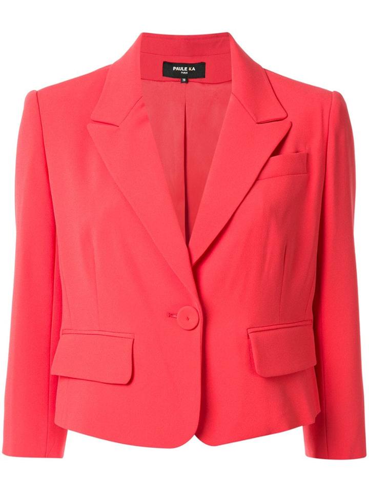 Paule Ka Classic Slim-fit Blazer - Red