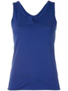 Kristensen Du Nord - V-neck Vest Top - Women - Cotton - 1, Pink/purple, Cotton