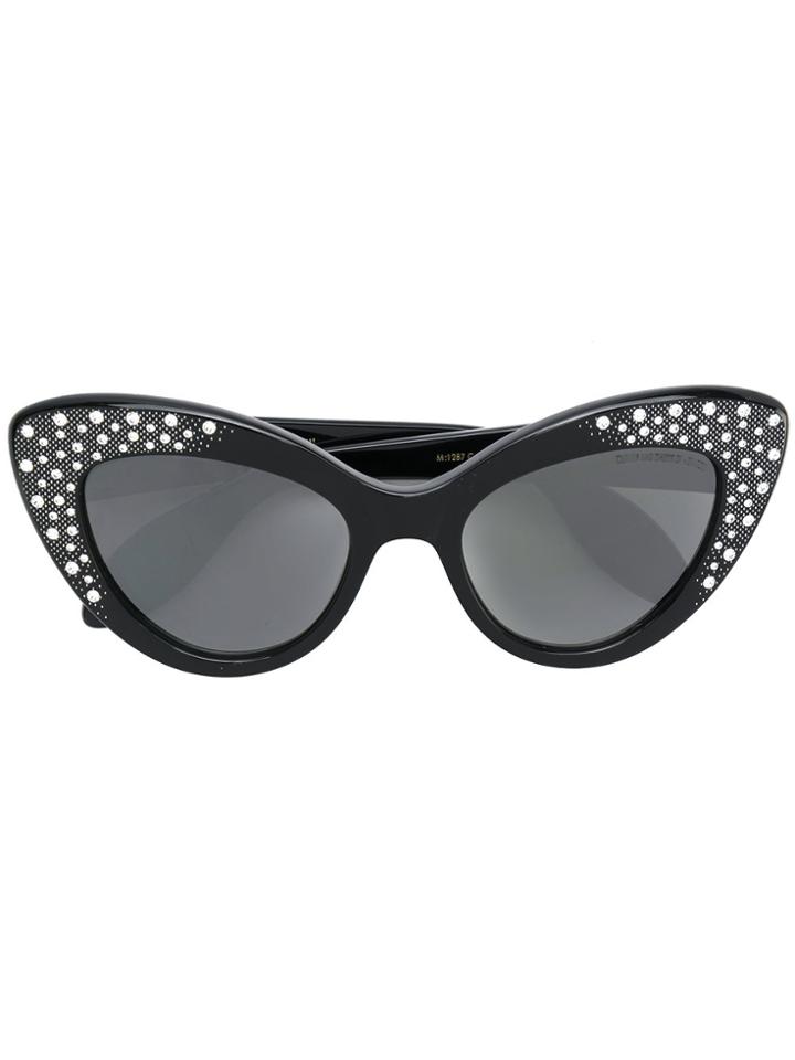 Cutler & Gross Ltd Edition Crystal Sunglasses - Black