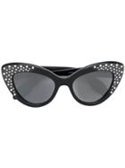 Cutler & Gross Ltd Edition Crystal Sunglasses - Black