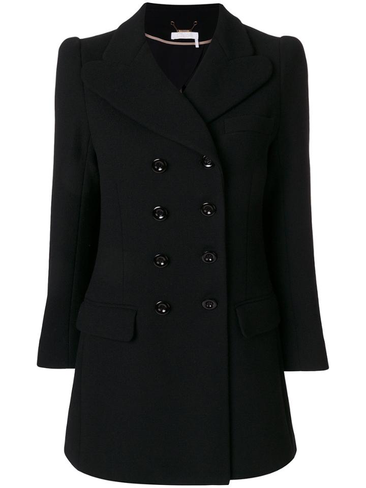 Chloé Double Breasted Jacket - Black